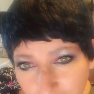 Dark Blue human hair pixie